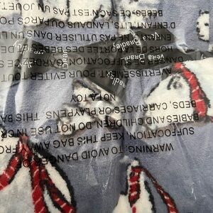 Vera Bradley Beary Merry Cool Blue Throw Blanket. NIB